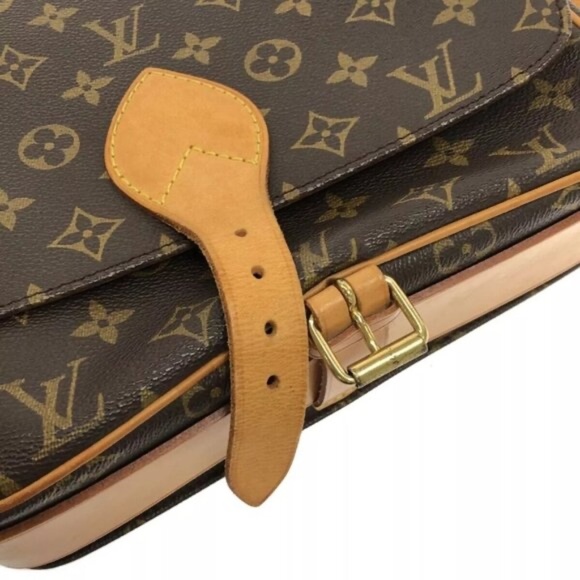 100% Authentic LOUIS VUITTON Cartouchiere GM Brown Monogram Shoulder Bag - Picture 7 of 12